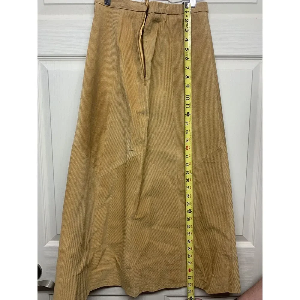 Terry Lewis Skirt Classic Luxuries Women's 100% Genuine Leather‎ Lined Size 6